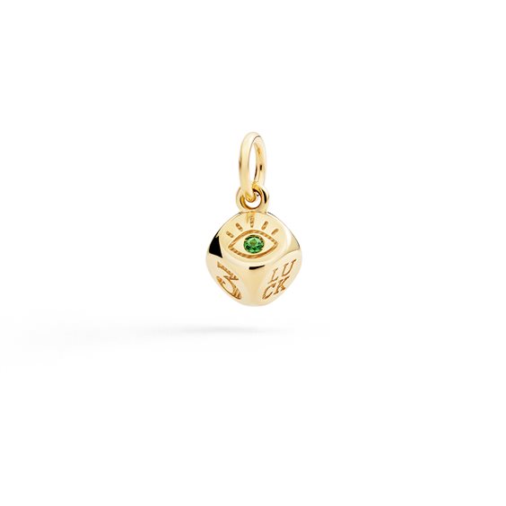 Charm Dodo Luck in Oro giallo Tsavorite 0.02 Ct DMC6010-DICES-0TZ9G - DMC6010-DICES-0TZ9G
